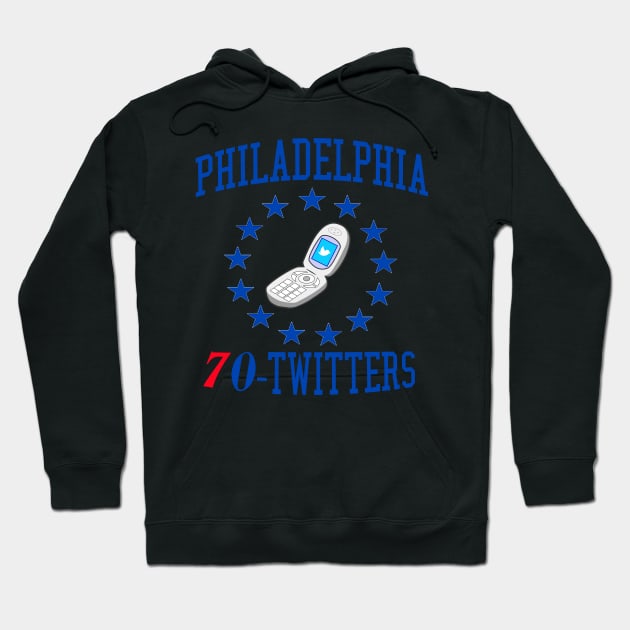 Philadelphia 70-Twitters Hoodie by Underground Sports Philadelphia